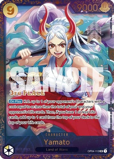 Yamato Championship 2024 Finals 3rd Place One Piece Promotion Cards One Piece card
