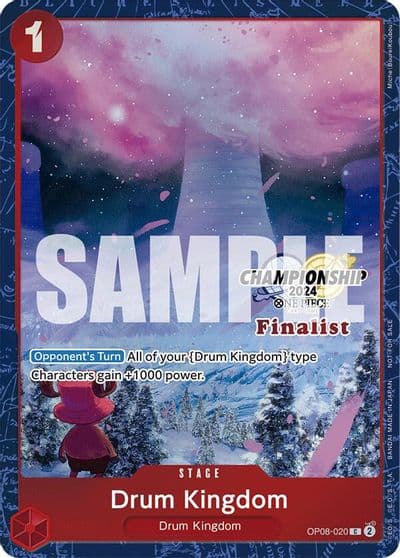 Drum Kingdom Championship 2024 Finalist Card Set One Piece Promotion Cards One Piece card