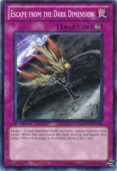 Escape from the Dark Dimension Structure Deck: Dragons Collide Yu-Gi-Oh! card