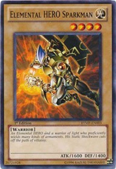 Elemental HERO Sparkman Ra Yellow Mega Pack Yu-Gi-Oh! card