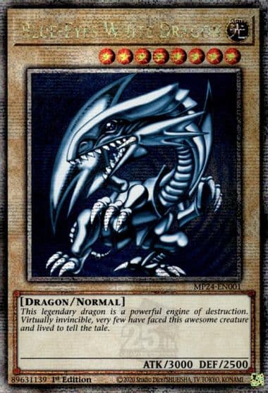 Blue Eyes White Dragon Quarter Century Secret Rare 25th Anniversary Tin: Dueling Mirrors Yu-Gi-Oh! card