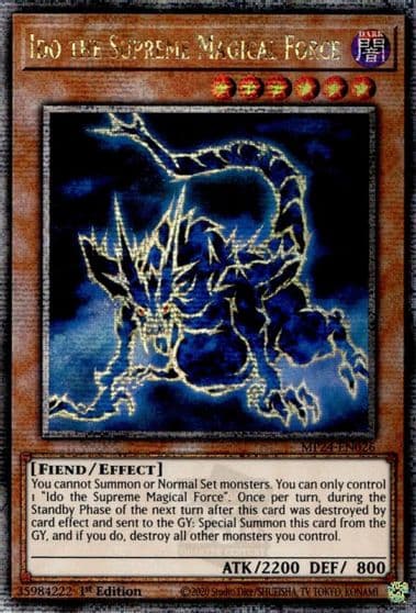 Ido the Supreme Magical Force Quarter Century Secret Rare 25th Anniversary Tin: Dueling Mirrors Yu-Gi-Oh! card