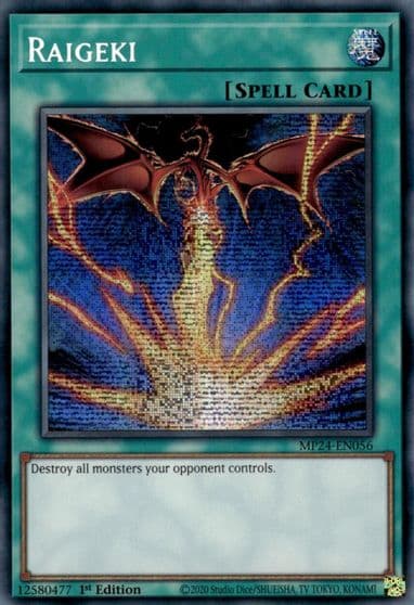 Raigeki Alternate Art 25th Anniversary Tin: Dueling Mirrors Yu-Gi-Oh! card