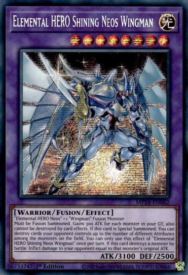 Elemental HERO Shining Neos Wingman 25th Anniversary Tin: Dueling Mirrors Yu-Gi-Oh! card