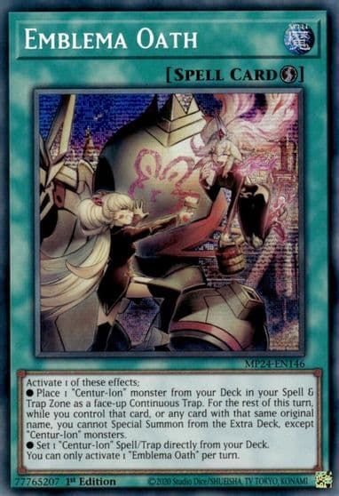 Emblema Oath 25th Anniversary Tin: Dueling Mirrors Yu-Gi-Oh! card