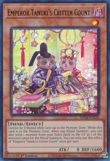 Emperor Tanukis Critter Count 25th Anniversary Tin: Dueling Mirrors Yu-Gi-Oh! card