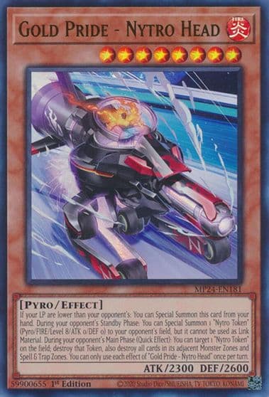 Gold Pride Nytro Head 25th Anniversary Tin: Dueling Mirrors Yu-Gi-Oh! card