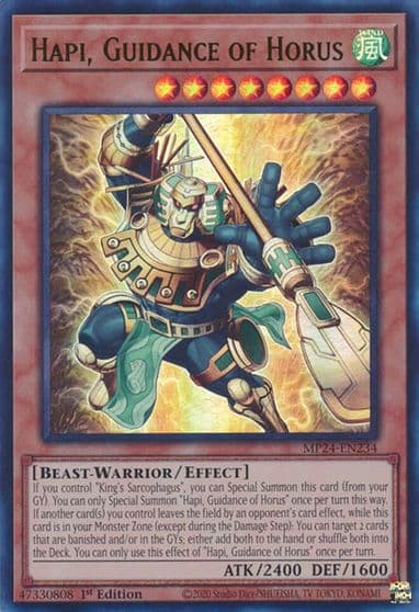 Hapi Guidance of Horus 25th Anniversary Tin: Dueling Mirrors Yu-Gi-Oh! card