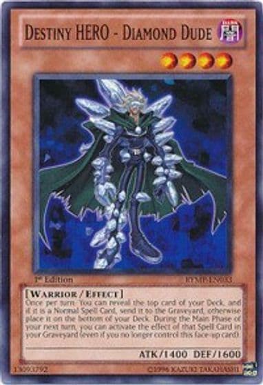 Destiny HERO Diamond Dude Ra Yellow Mega Pack Yu-Gi-Oh! card