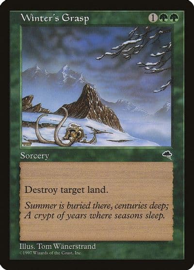 Winters Grasp Tempest Magic card