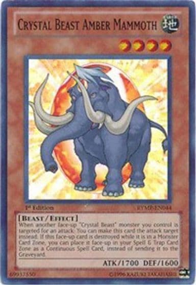 Crystal Beast Amber Mammoth Ra Yellow Mega Pack Yu-Gi-Oh! card