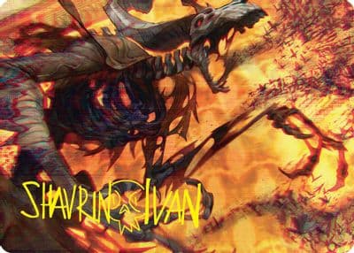 Unwanted Remake Art Card Gold Stamped Signature Art Series: Duskmourn: House of Horror Magic card