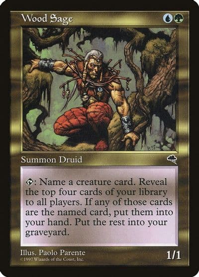 Wood Sage Tempest Magic card