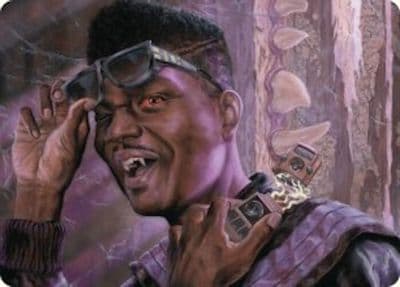 Dashing Bloodsucker Art Card Art Series: Duskmourn: House of Horror Magic card