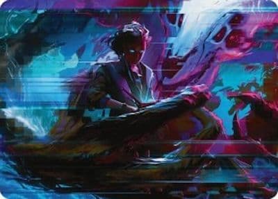 Demonic Counsel Art Card 32 54 Art Series: Duskmourn: House of Horror Magic card