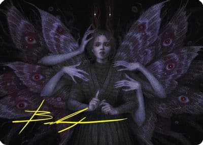 Demonic Counsel Art Card 7 54 Gold Stamped Signature S Art Series: Duskmourn: House of Horror Magic card