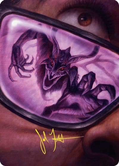 Doomsday Excruciator Art Card Gold Stamped Signature Art Series: Duskmourn: House of Horror Magic card