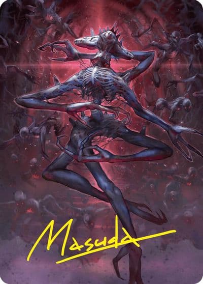 Overlord of the Balemurk Art Card Gold Stamped Signature Art Series: Duskmourn: House of Horror Magic card