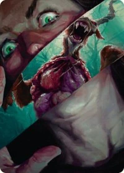 Hauntwoods Shrieker Art Card Art Series: Duskmourn: House of Horror Magic card