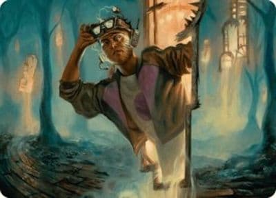 House Cartographer Art Card Art Series: Duskmourn: House of Horror Magic card