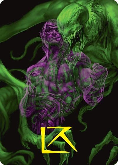 Tyvar the Pummeler Art Card Gold Stamped Signature Art Series: Duskmourn: House of Horror Magic card
