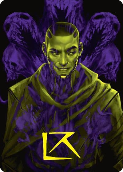 Kaito Bane of Nightmares Art Card Gold Stamped Signature Art Series: Duskmourn: House of Horror Magic card