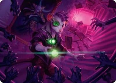 Nashi Searcher in the Dark Art Card 21 54 Art Series: Duskmourn: House of Horror Magic card