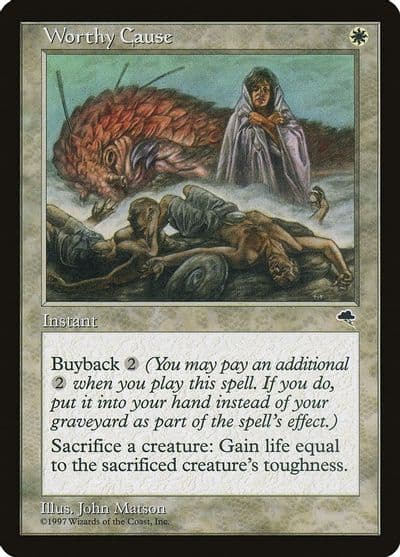 Worthy Cause Tempest Magic card