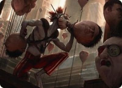 The Jolly Balloon Man Art Card Art Series: Duskmourn: House of Horror Magic card