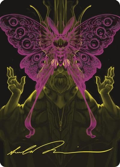 Victor Valgavoths Seneschal Art Card 44 54 Gold Stamped Signature Art Series: Duskmourn: House of Horror Magic card