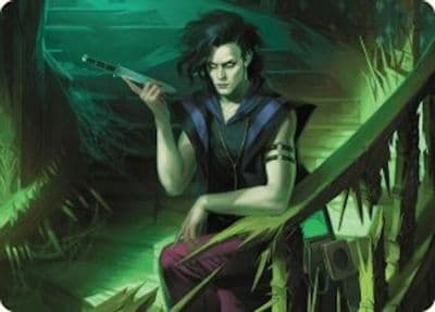 Winter Misanthropic Guide Art Card Art Series: Duskmourn: House of Horror Magic card