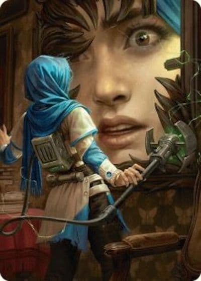 Reality Is Mine to Control Art Card Art Series: Duskmourn: House of Horror Magic card