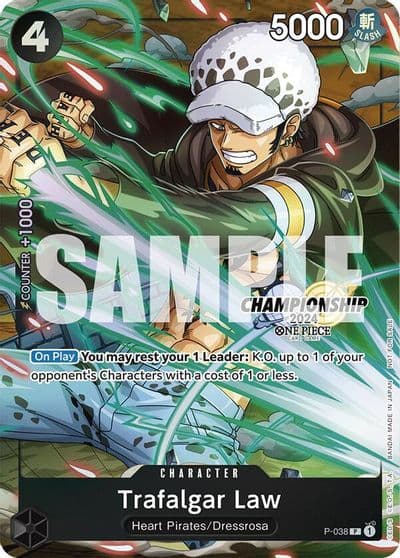 Trafalgar Law P 038 CS 2024 Event Pack Finalist One Piece Promotion Cards One Piece card