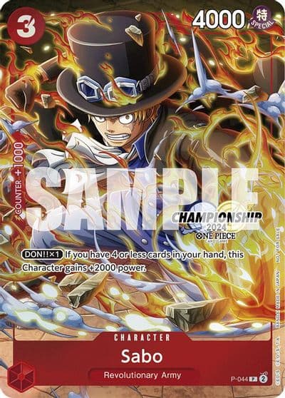 Sabo CS 2024 Event Pack Finalist One Piece Promotion Cards One Piece card