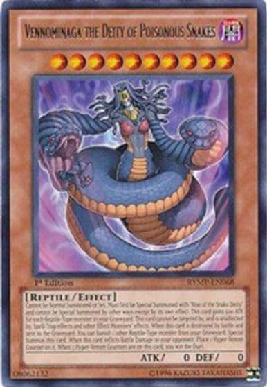 Vennominaga the Deity of Poisonous Snakes Ra Yellow Mega Pack Yu-Gi-Oh! card