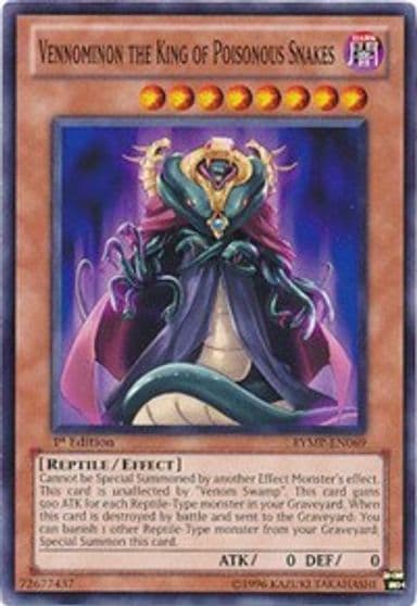 Vennominon the King of Poisonous Snakes Ra Yellow Mega Pack Yu-Gi-Oh! card