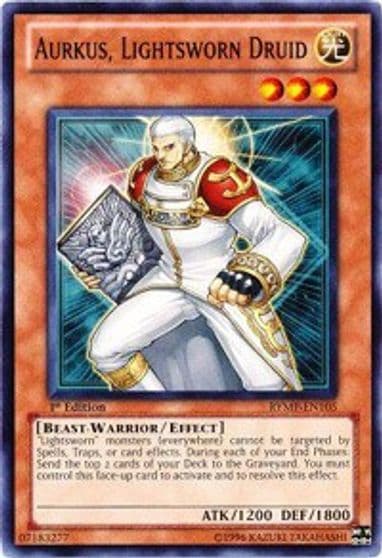 Aurkus Lightsworn Druid Ra Yellow Mega Pack Yu-Gi-Oh! card