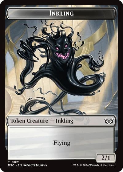 Inkling Scarecrow Double Sided Token Commander: Duskmourn: House of Horror Magic card