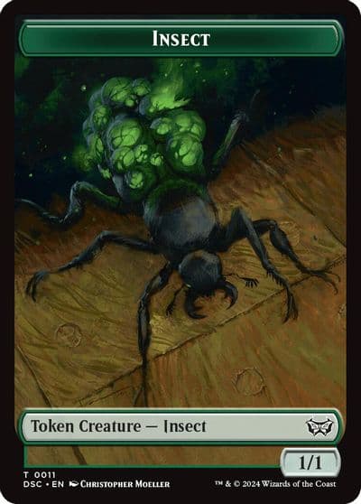 Insect 0011 Ooze 0014 Double Sided Token Commander: Duskmourn: House of Horror Magic card