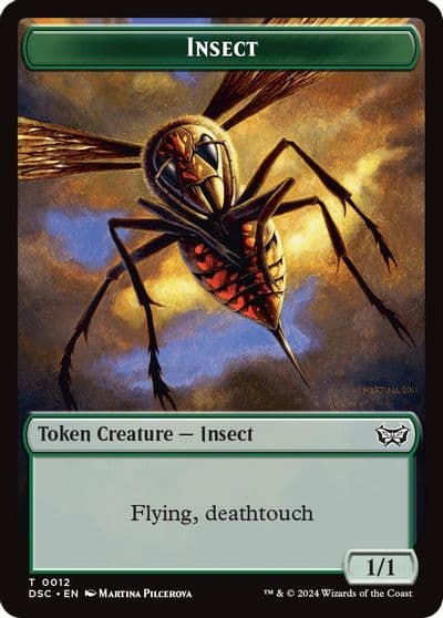 Insect 0012 Spider Double Sided Token Commander: Duskmourn: House of Horror Magic card