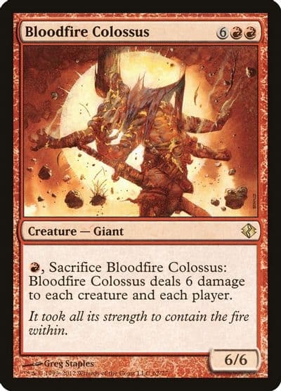 Bloodfire Colossus Duel Decks: Venser vs. Koth Magic card