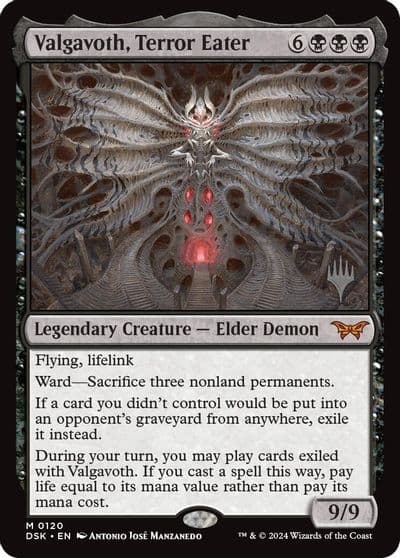 Valgavoth Terror Eater Promo Pack: Duskmourn: House of Horror Magic card