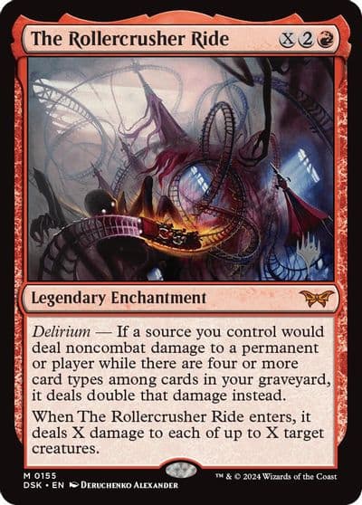 The Rollercrusher Ride 0155 Promo Pack: Duskmourn: House of Horror Magic card