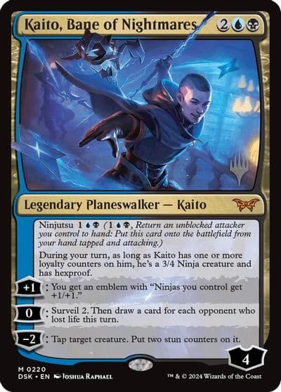 Kaito Bane of Nightmares Promo Pack: Duskmourn: House of Horror Magic card