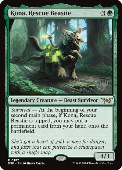 Kona Rescue Beastie 0187 Promo Pack: Duskmourn: House of Horror Magic card