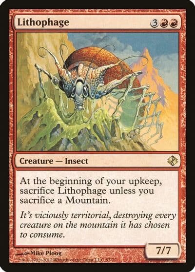 Lithophage Duel Decks: Venser vs. Koth Magic card
