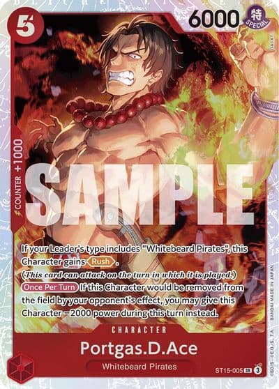 PortgasDAce Starter Deck 15: RED Edward.Newgate One Piece card