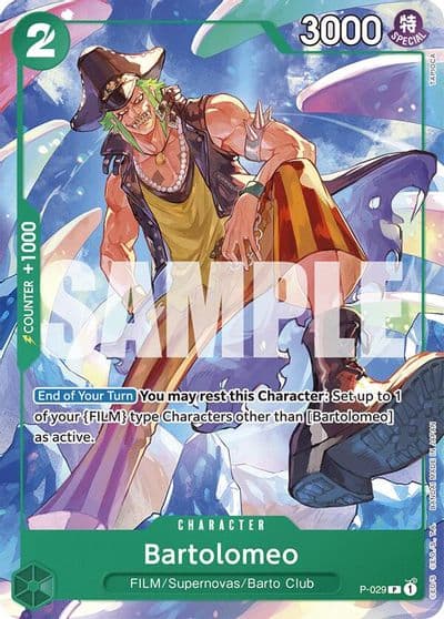 Bartolomeo Starter Deck 16: GREEN Uta One Piece card