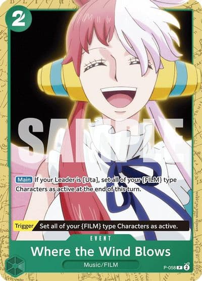 Where the Wind Blows Starter Deck 16: GREEN Uta One Piece card