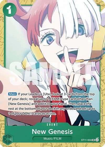 New Genesis Starter Deck 16: GREEN Uta One Piece card